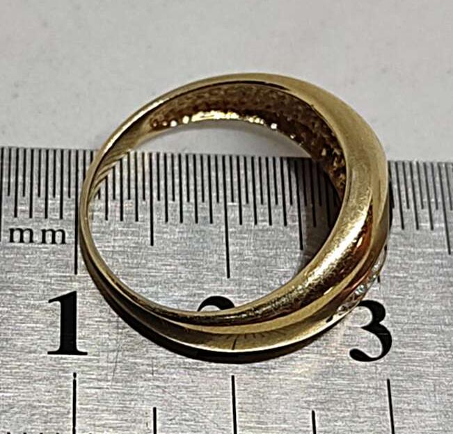 Кольцо из желтого золота с сапфиром и бриллиантом (-ми) (33219771) 6