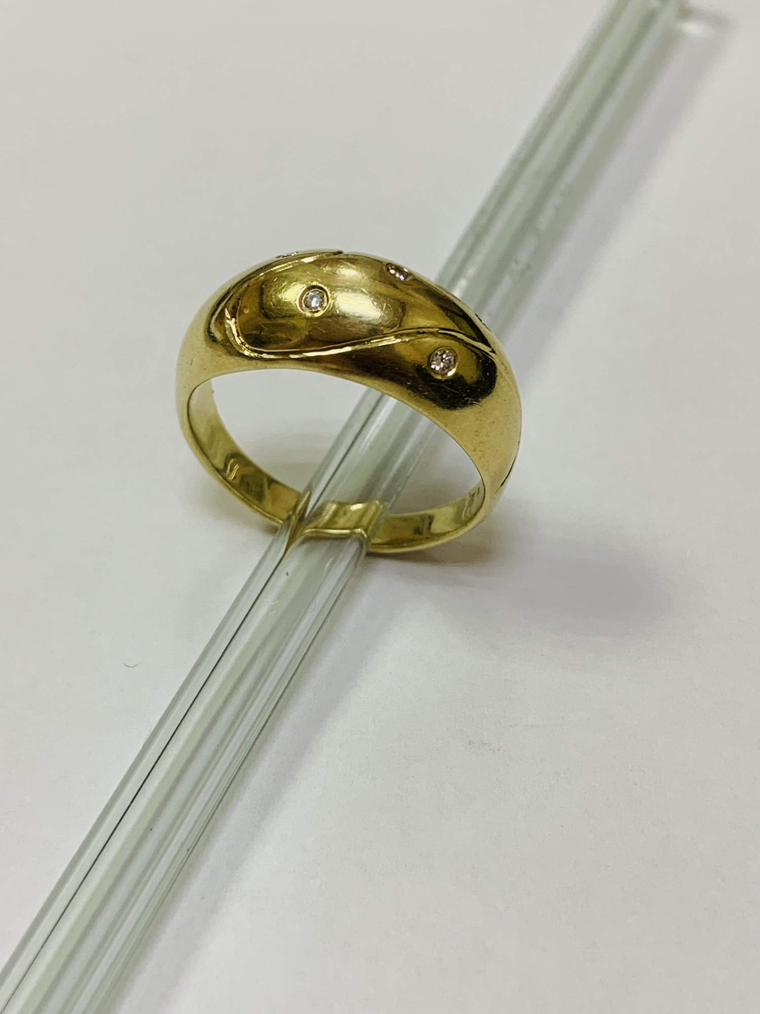 Кольцо из желтого золота с бриллиантом (-ми) (33272373)  1