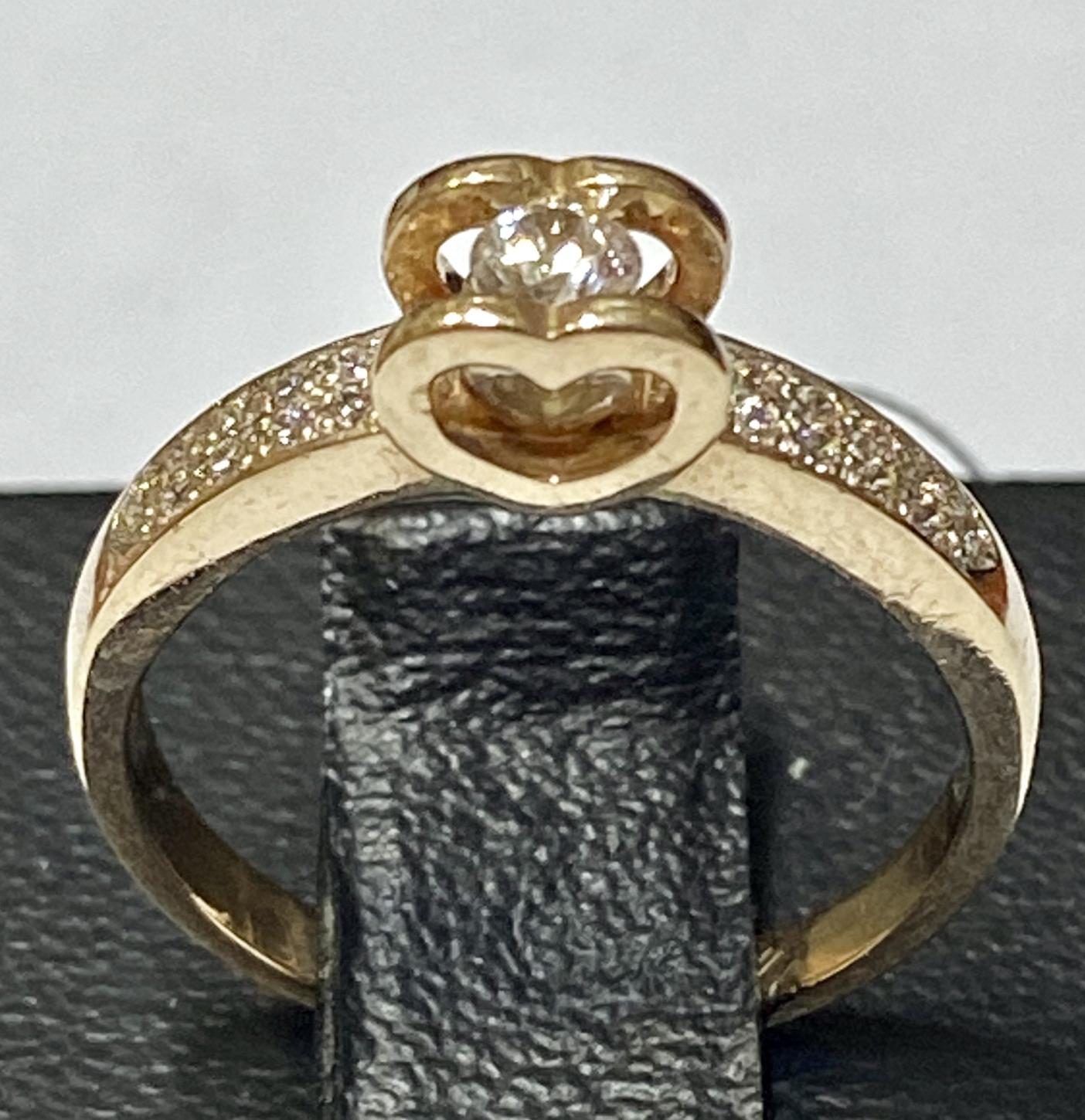 Кольцо из красного золота с цирконием (32871305) 0
