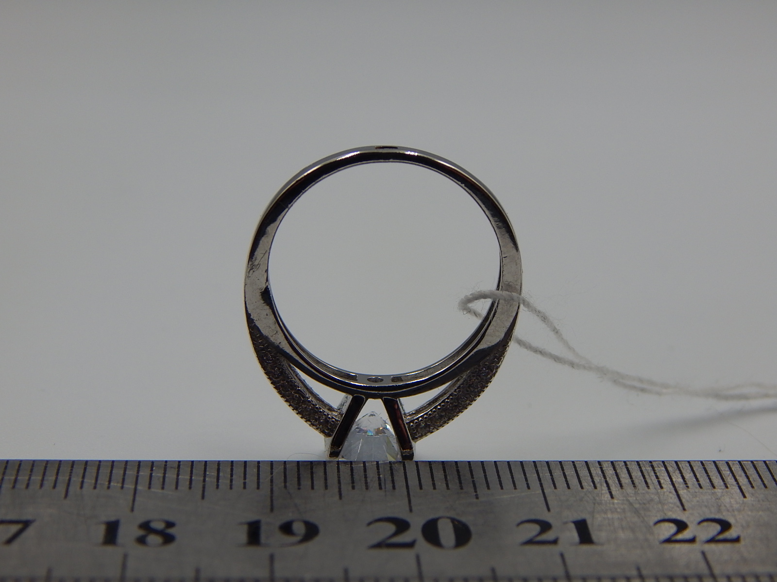 Серебряное кольцо с цирконием (33016626) 4