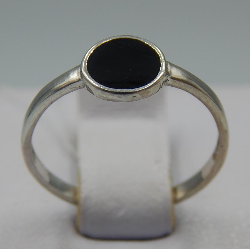 Серебряное кольцо с эмалью (32417913) 0