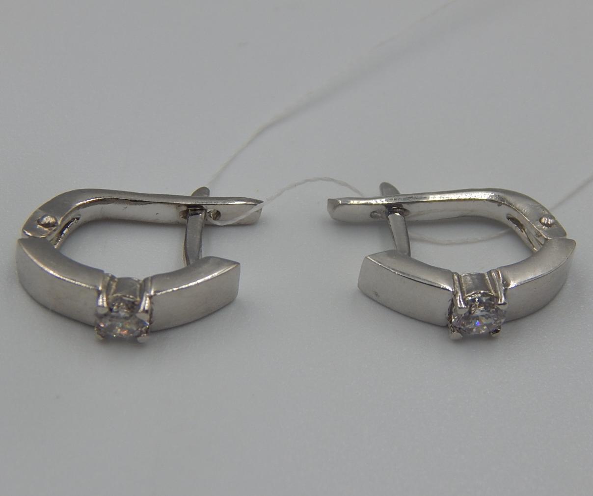 Срібні сережки з цирконієм (33062821) 2