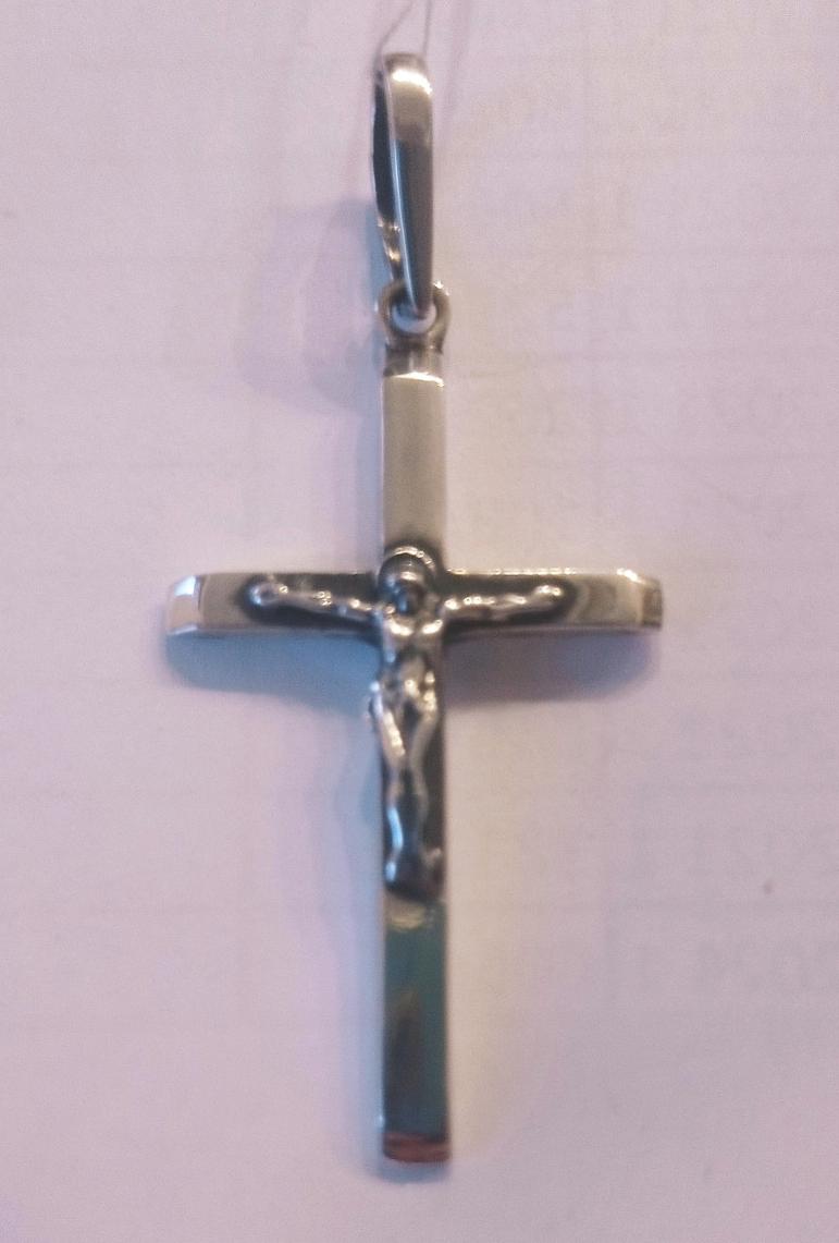 Срібний підвіс-хрест (32318500) 0