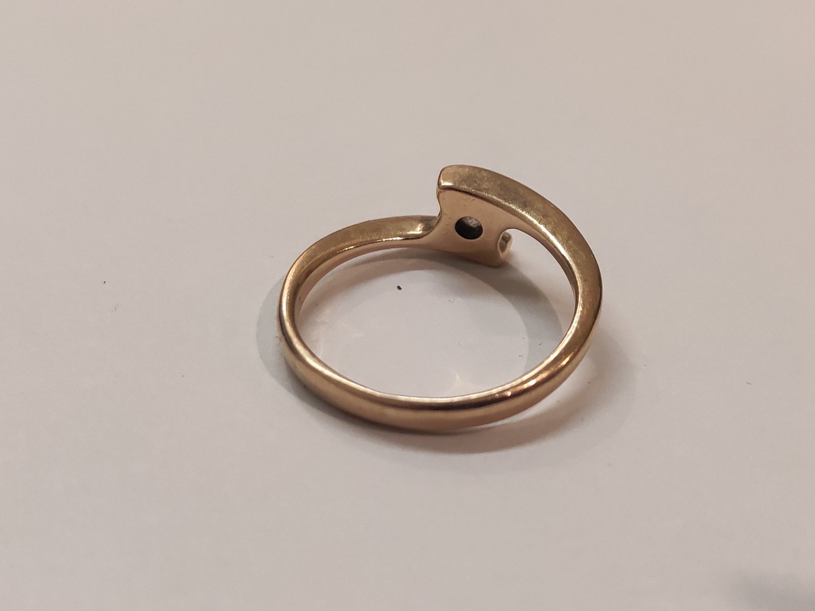 Кольцо из красного золота с цирконием (31646947)  3
