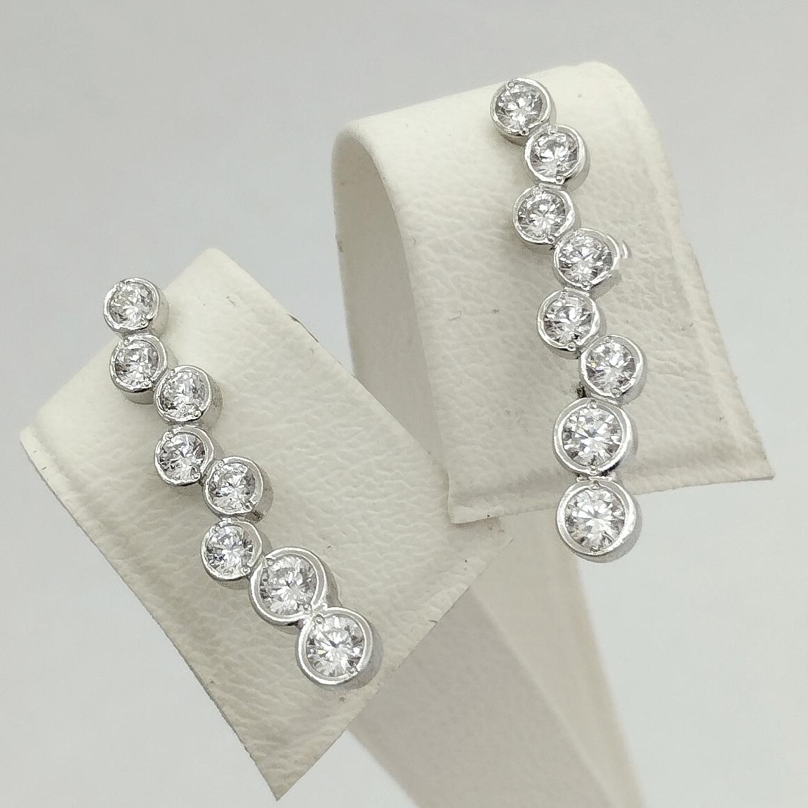 Срібні сережки з цирконієм (33769421) 0