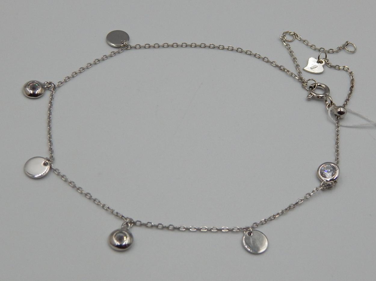 Срібний браслет із цирконієм (30798703)  0
