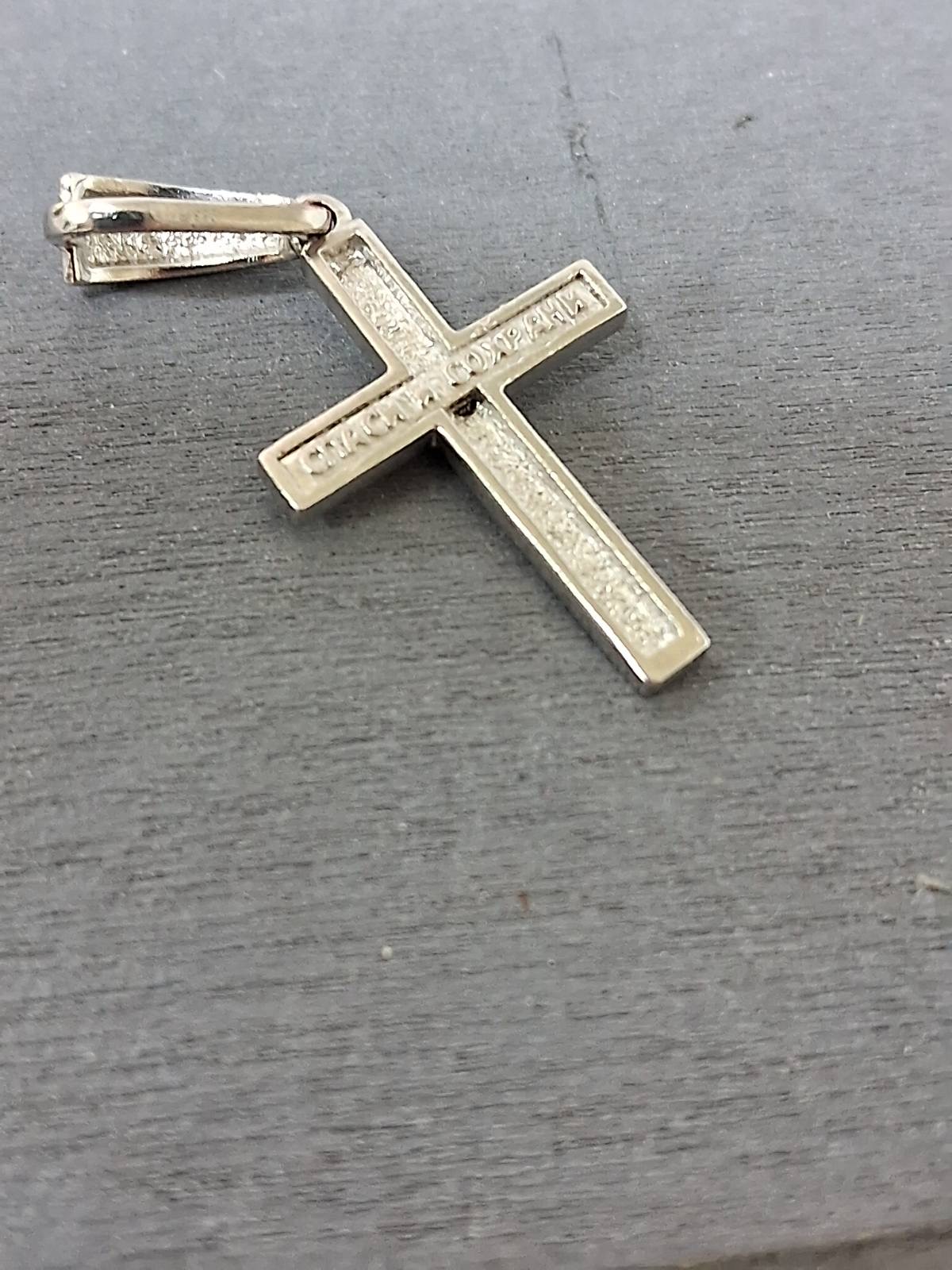 Срібний підвіс-хрест із цирконієм (33440738) 3