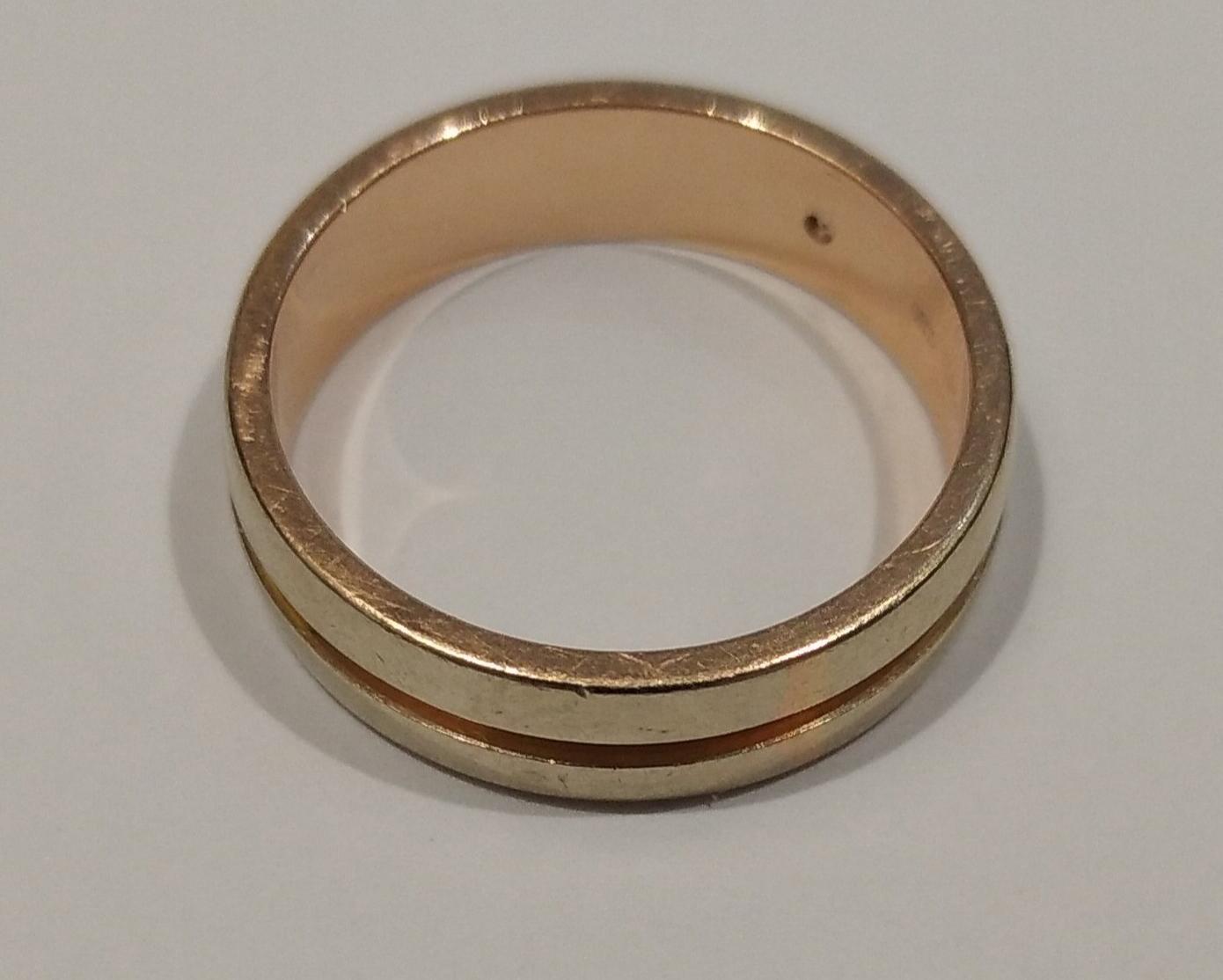 Кольцо из красного золота с цирконием (32716107) 3