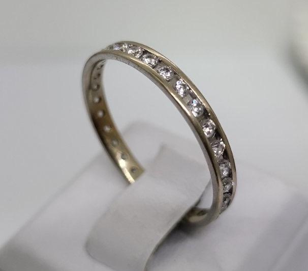 Кольцо из белого золота с цирконием (33753517) 1