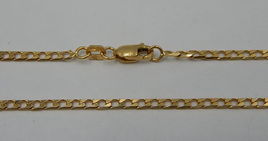 Цепь из желтого золота с плетением панцирное (28494308) 0