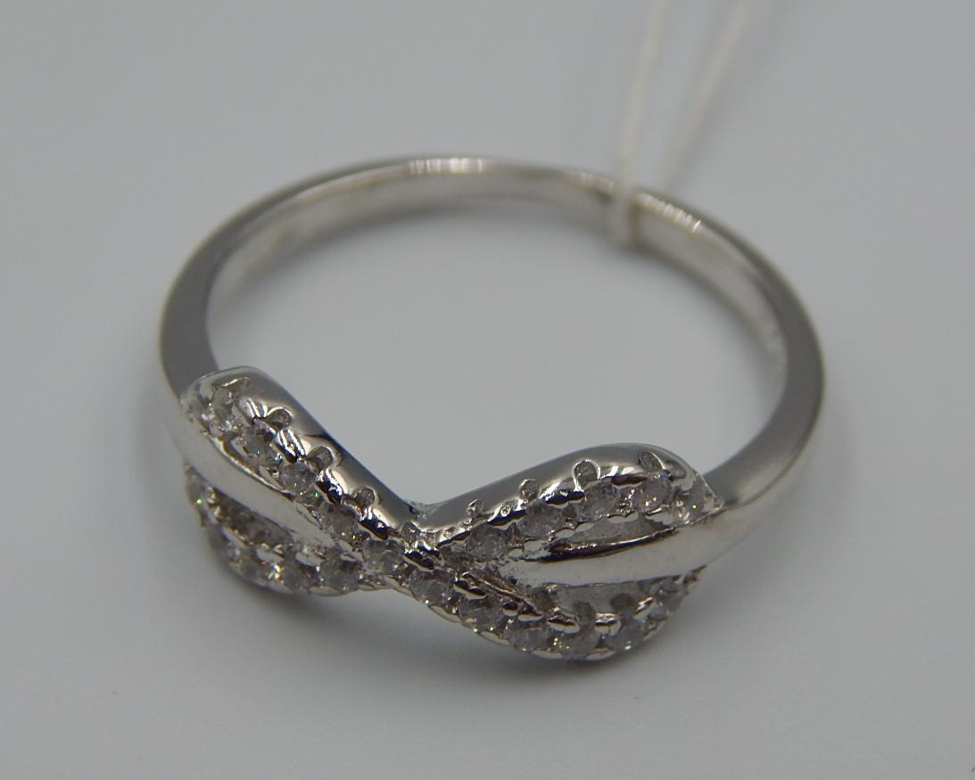 Серебряное кольцо с цирконием (33751190) 2