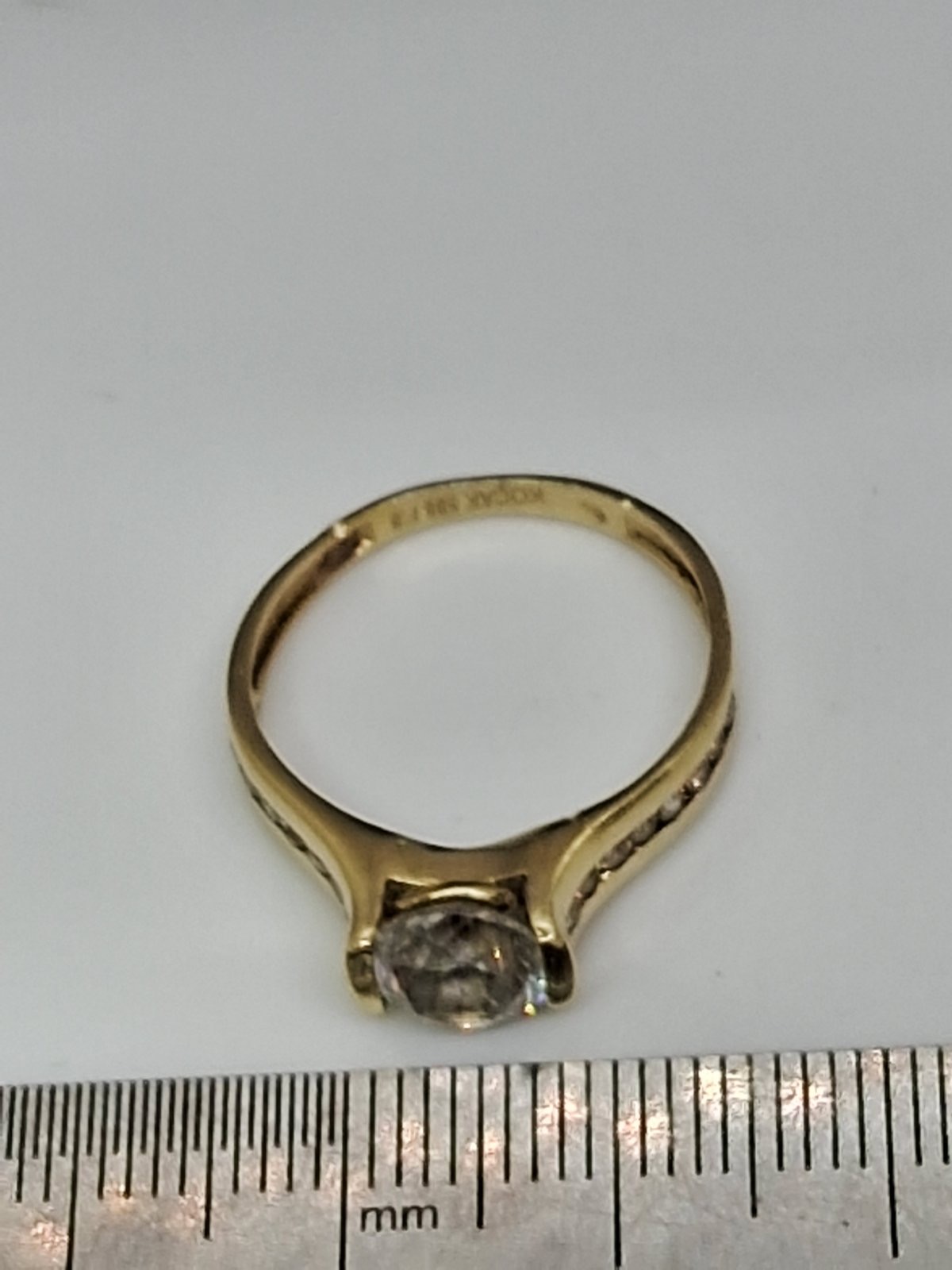 Кольцо из желтого золота с цирконием (32357762) 5