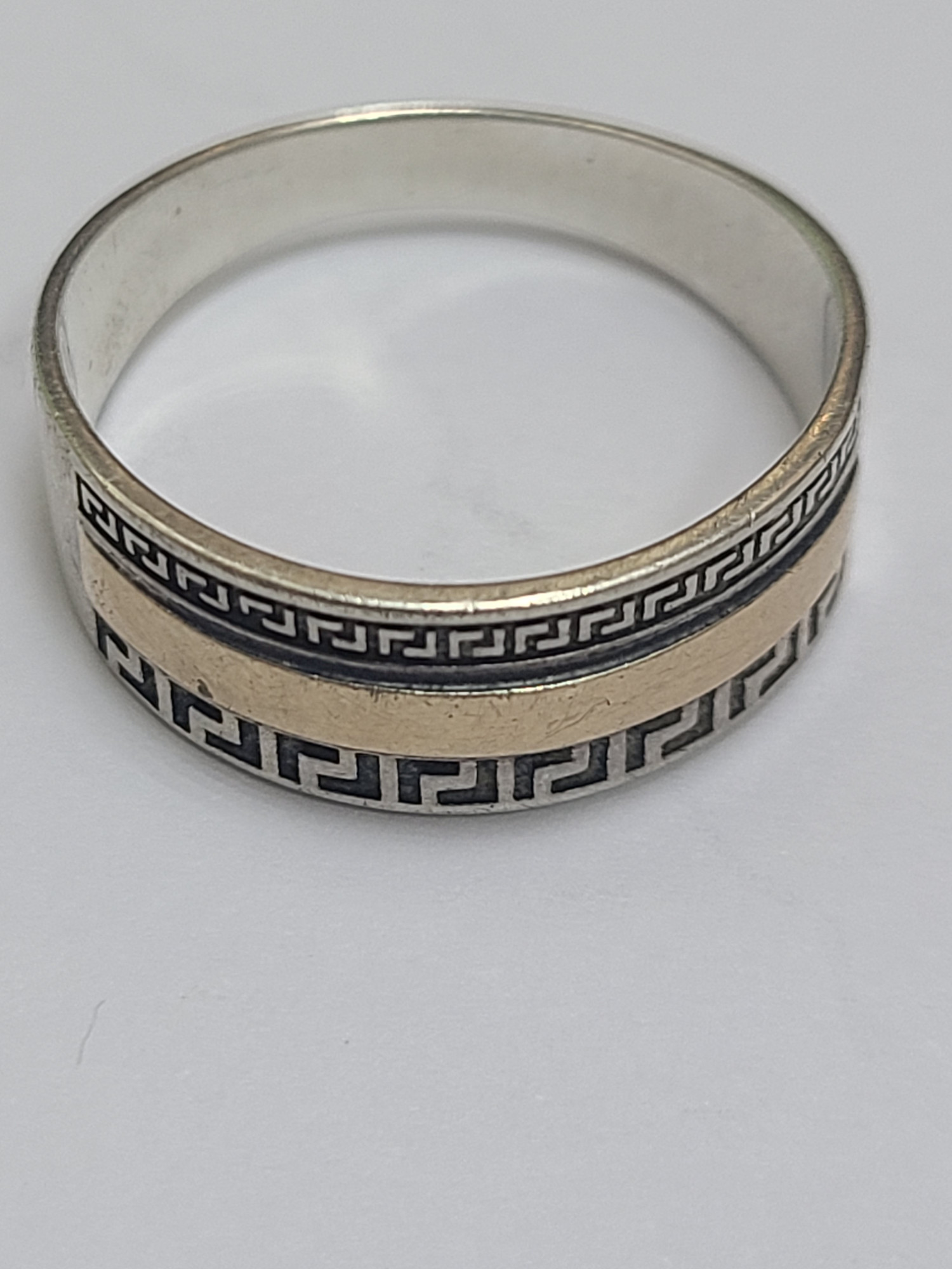 Серебряное кольцо с позолотой (33781918) 3