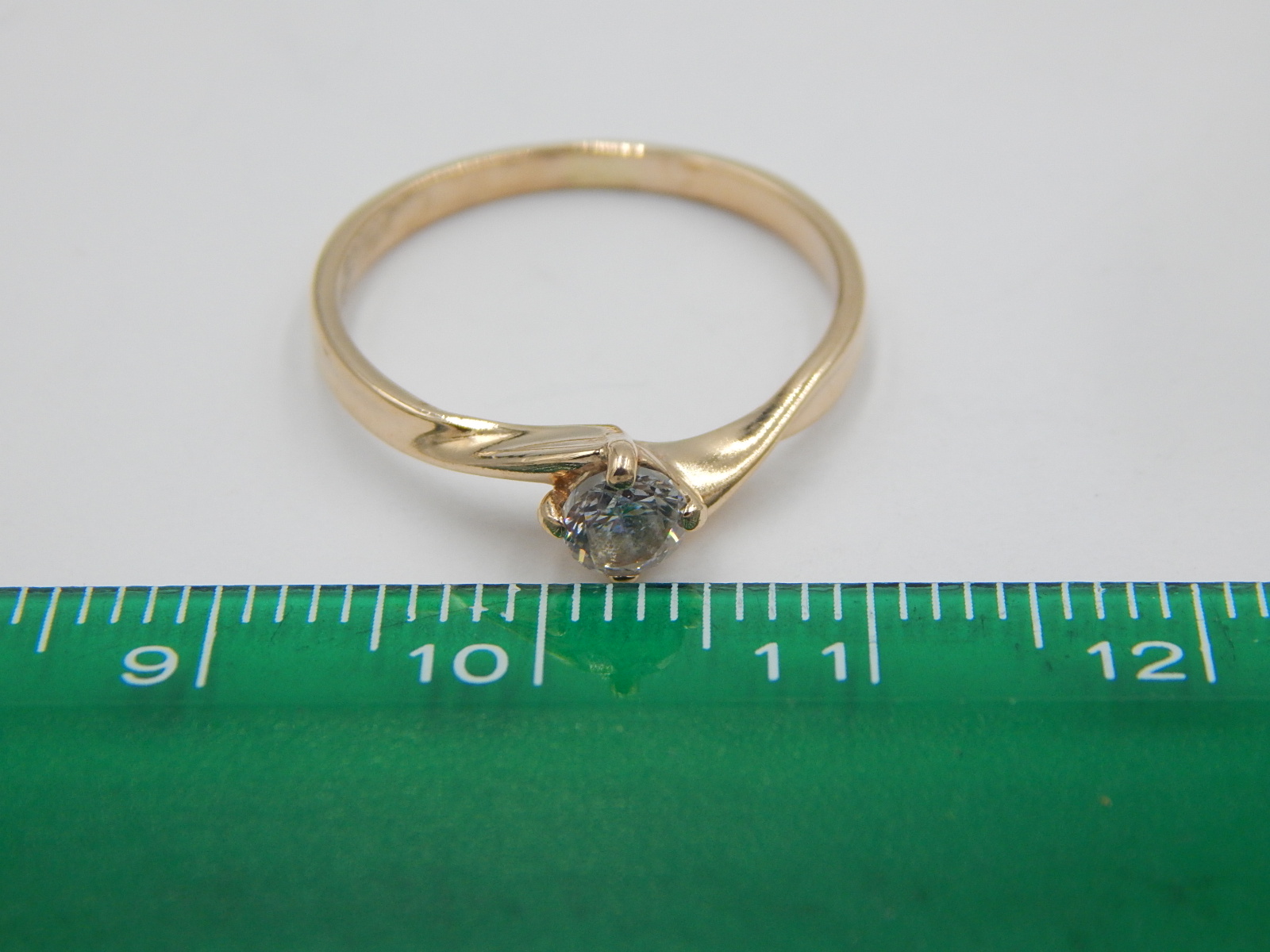 Кольцо из красного золота с цирконием (30508612) 5