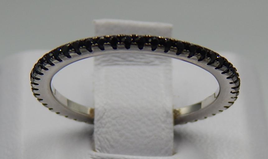 Серебряное кольцо с цирконием (31277568) 0