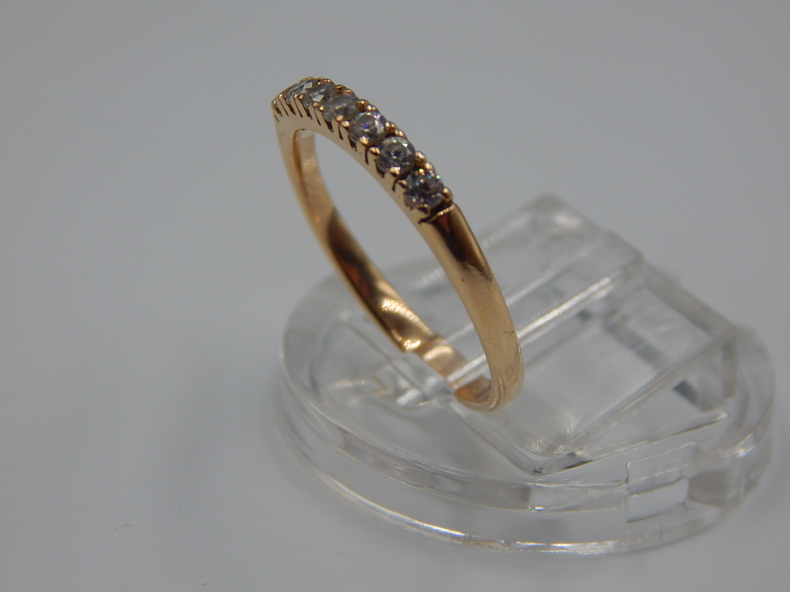 Кольцо из красного золота с цирконием (33722167) 1
