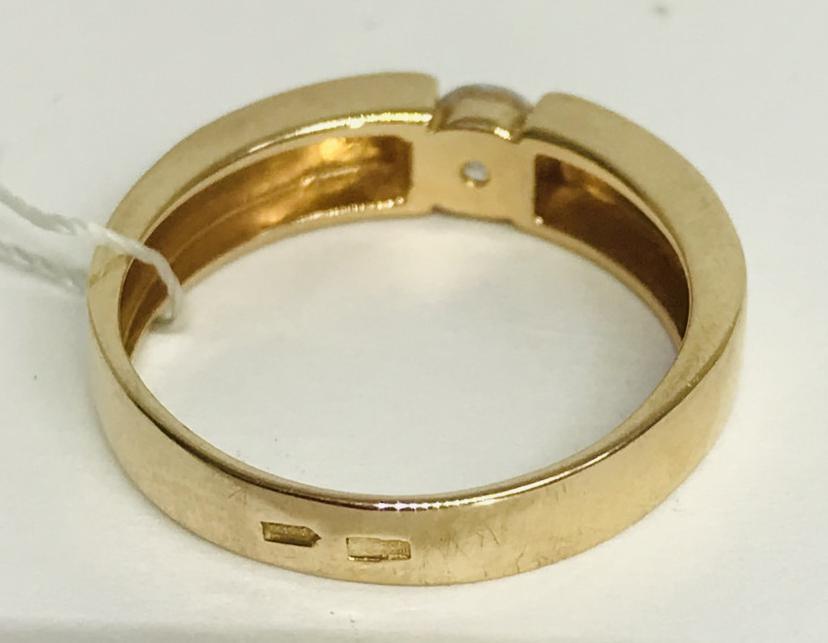 Кольцо из красного золота с цирконием (30681076) 2