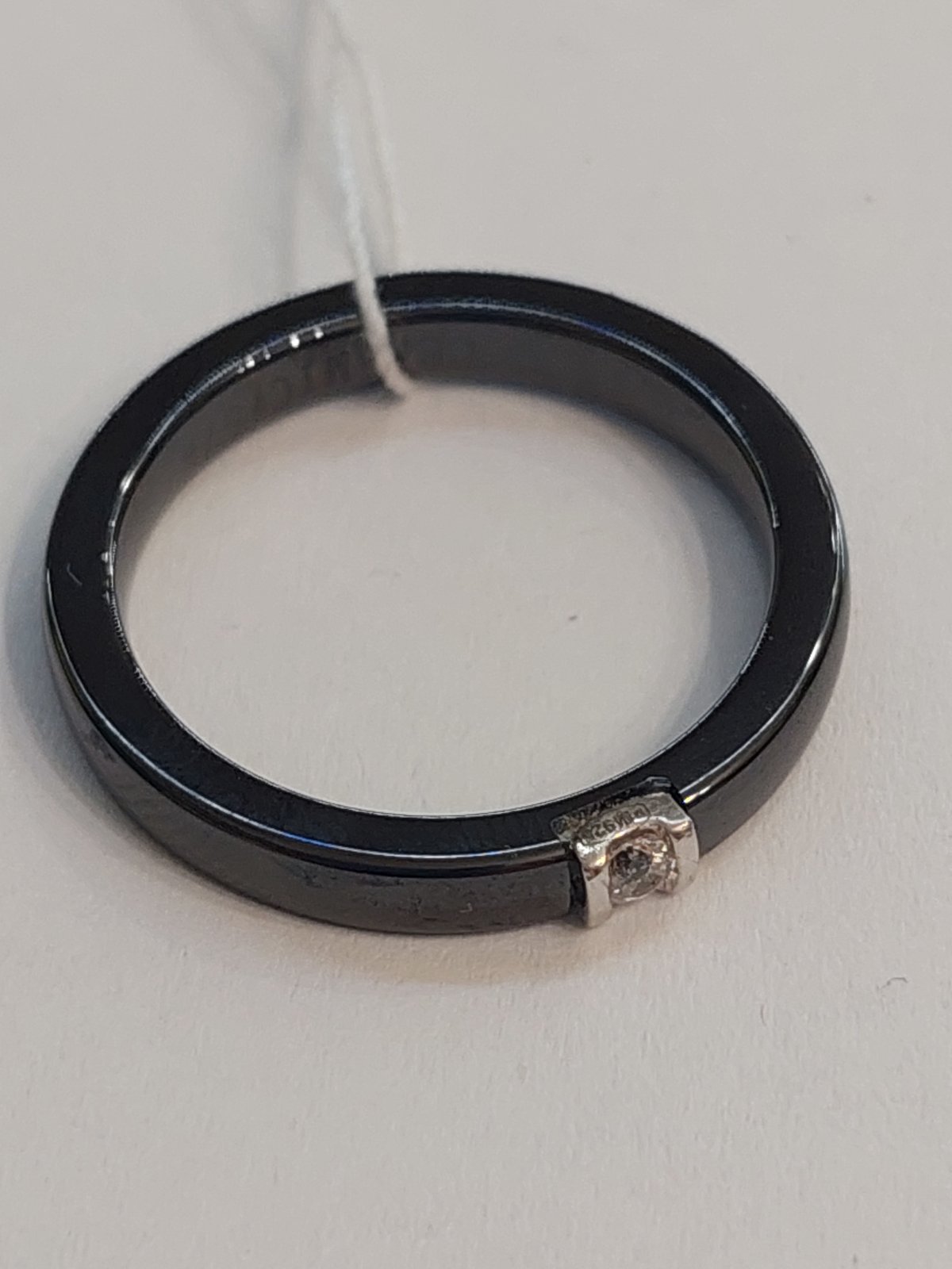 Серебряное кольцо с керамикой и циркоинем (29644563) 3