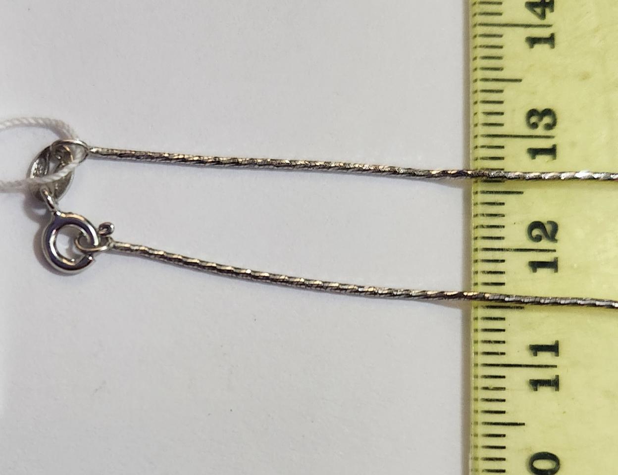 Срібний ланцюг із плетінням Снейк (30107203) 1