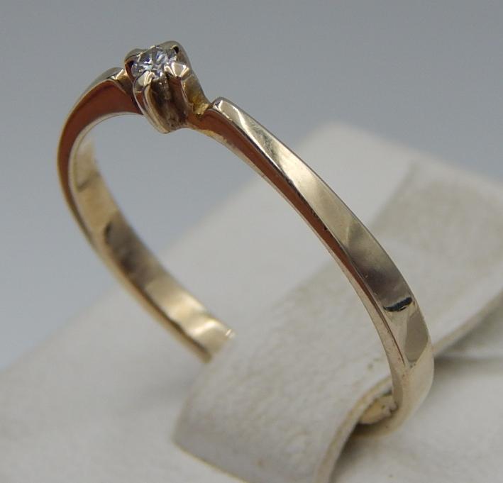 Кольцо из белого золота с бриллиантом (-ми) (30718601) 2