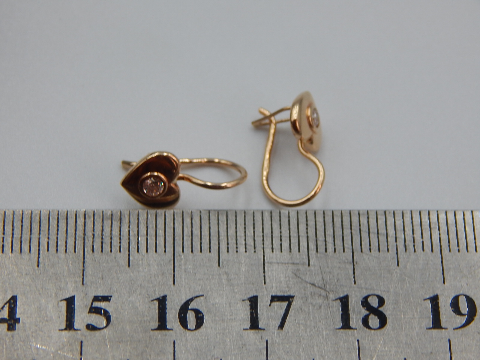 Сережки з жовтого золота з цирконієм (31761608) 6