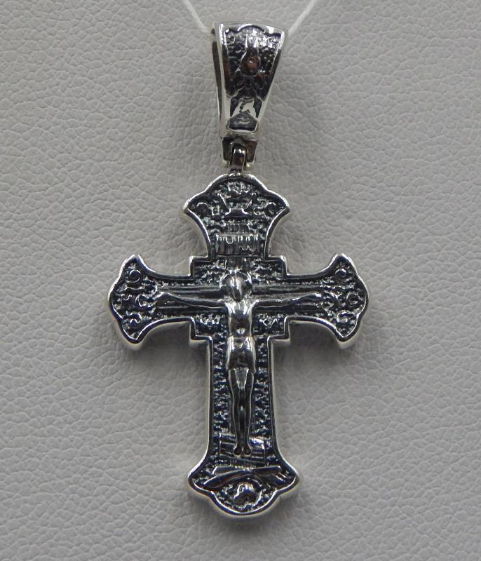 Срібний підвіс-хрест (32414529) 0