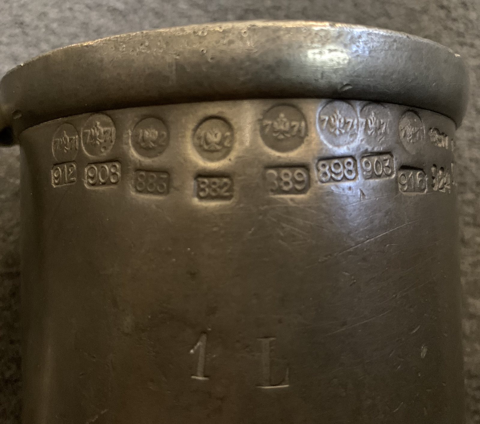 Кружка мірна старовинна (олово) поч. ХІХ ст. (31568357) 4