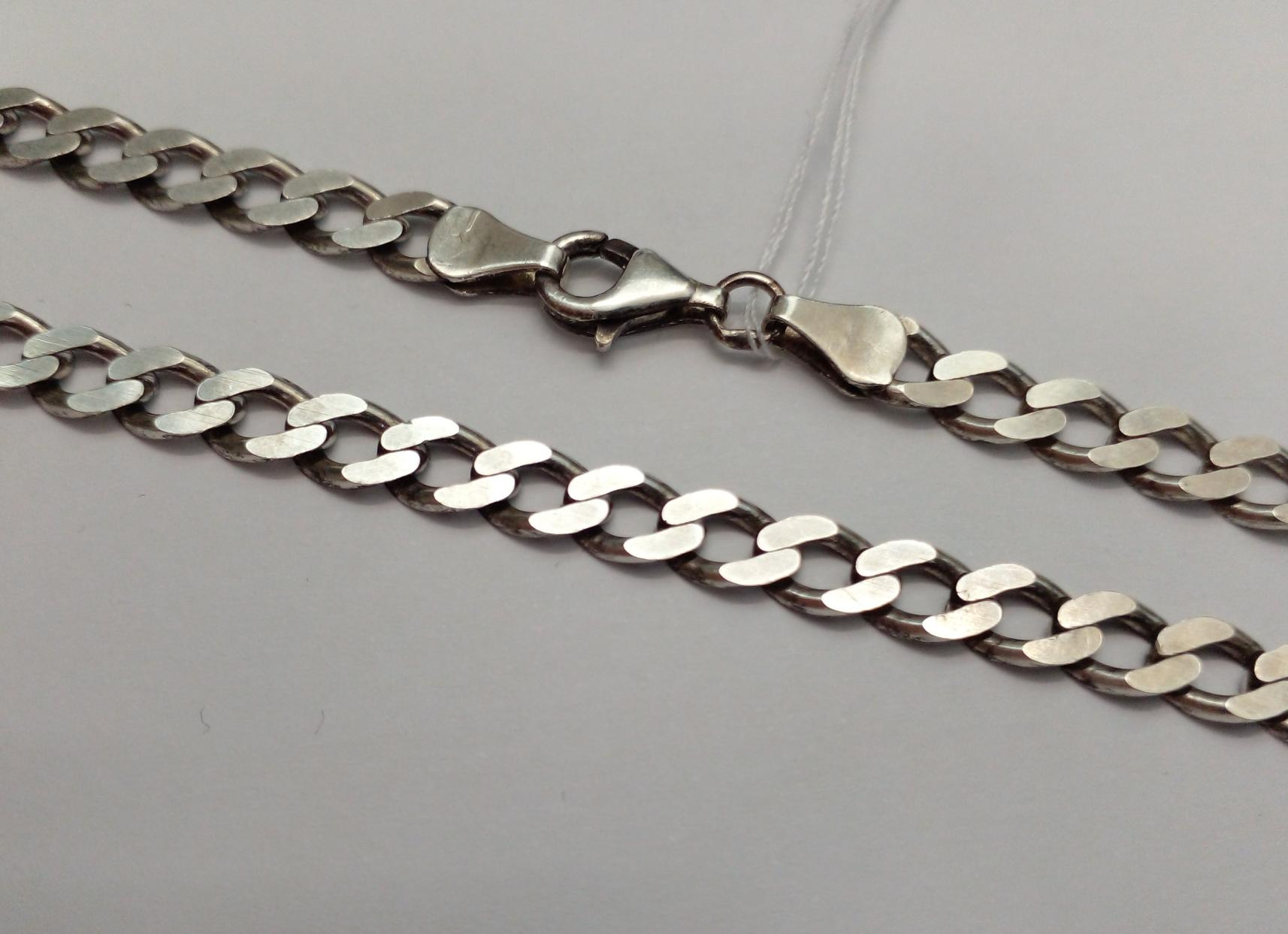 Серебряная цепь с плетением Панцирное (33480229) 0