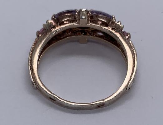 Серебряное кольцо с цирконием (33464651) 5