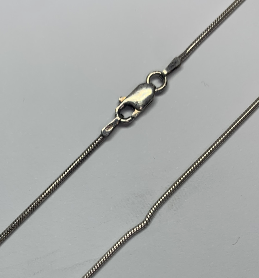 Серебряная цепь с плетением Снейк (33311919) 0