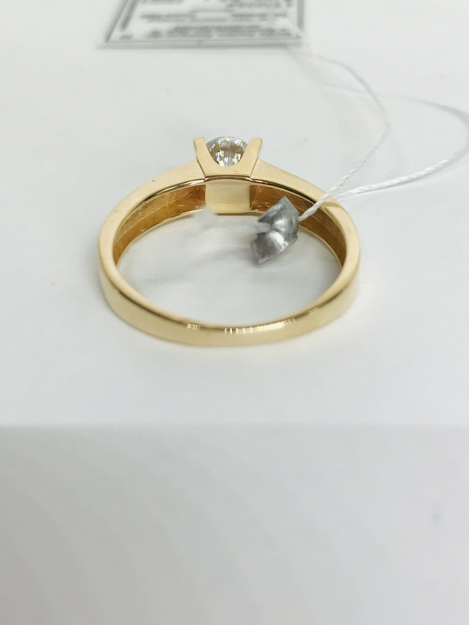 Кольцо из красного и белого золота с цирконием (31387694) 2