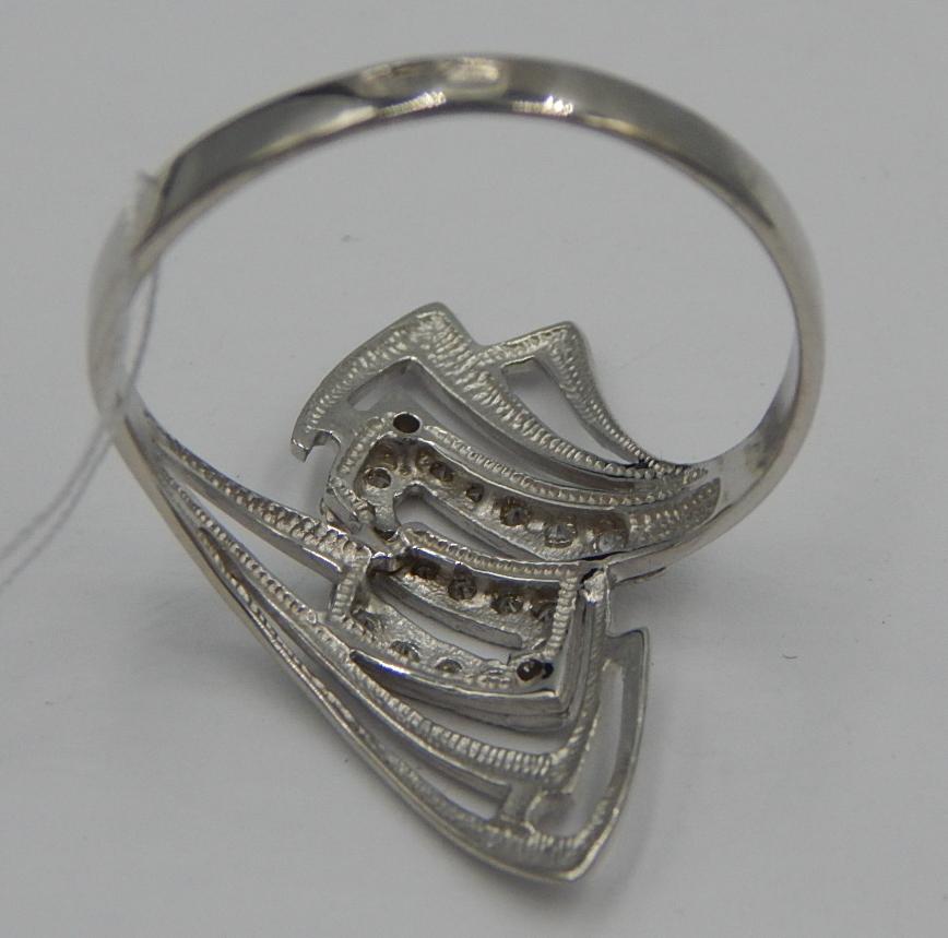 Серебряное кольцо с цирконием (30520050) 2