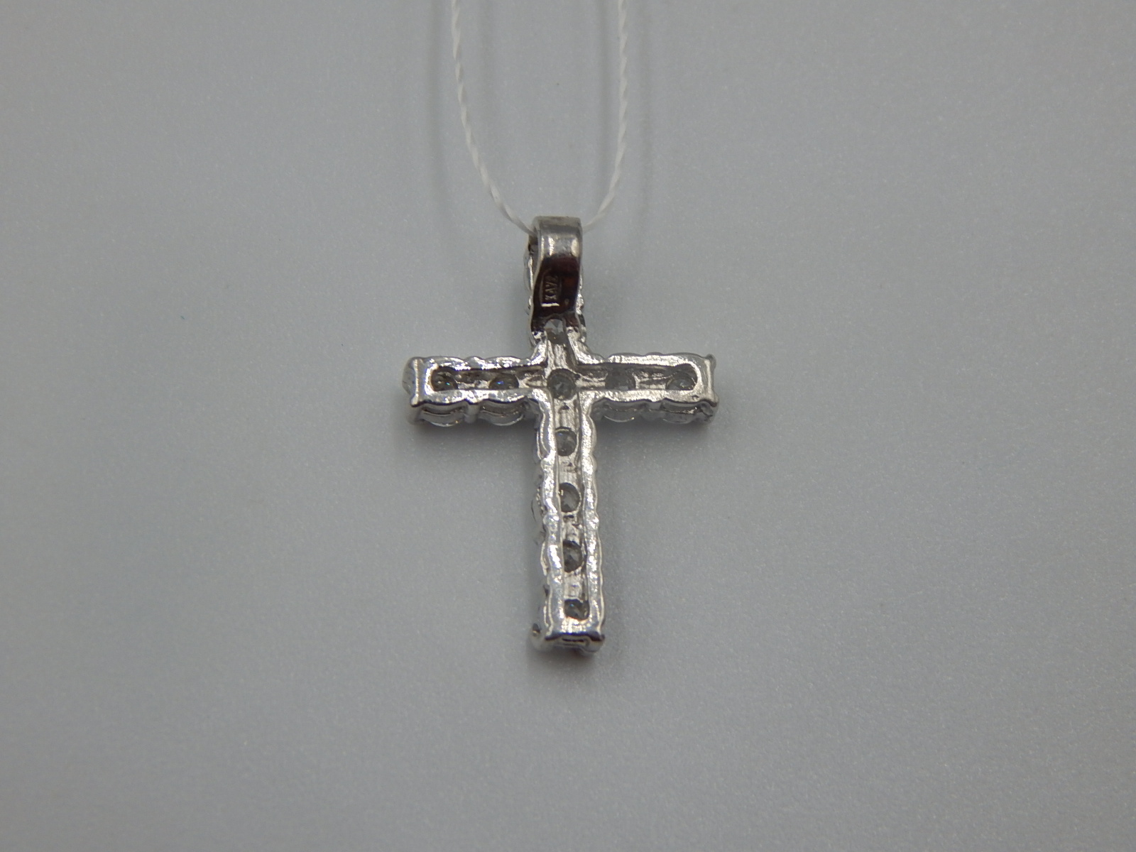 Срібний підвіс-хрест із цирконієм (33062811) 2
