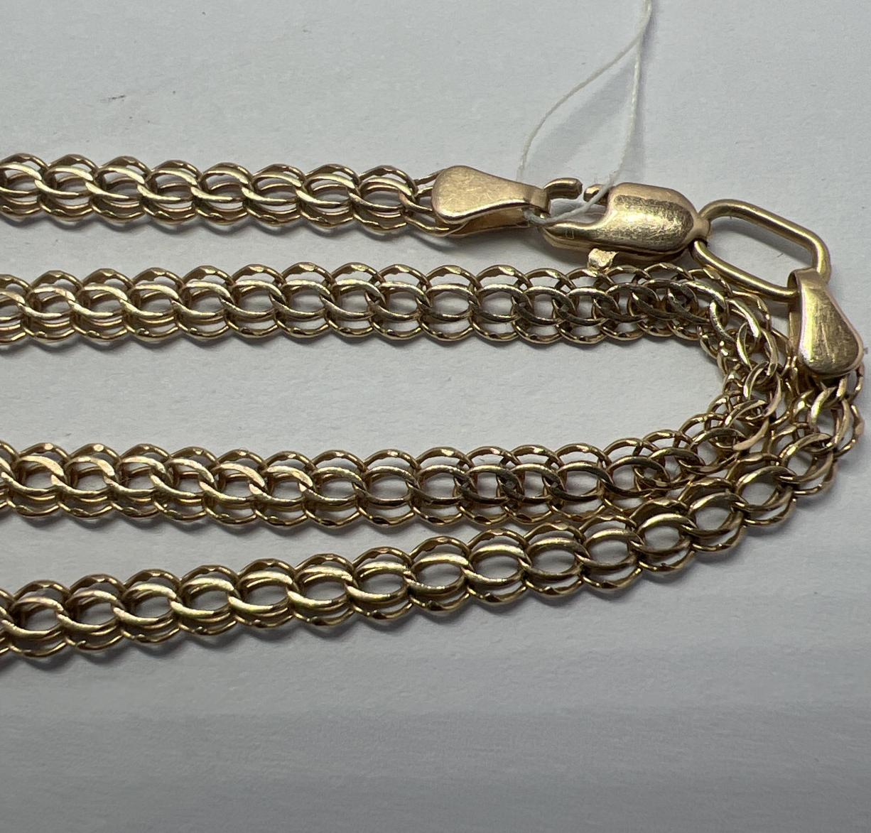 Ланцюжок з червоного золота з плетінням Фараон (33764964) 2