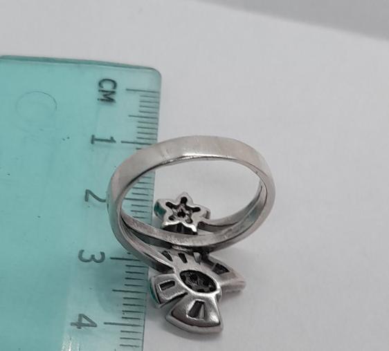 Серебряное кольцо с цирконием (31766181) 4