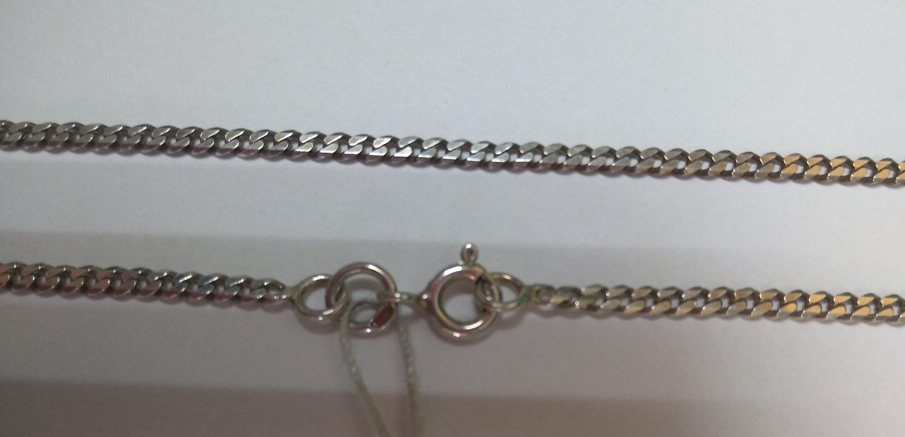 Серебряная цепь с панцирным плетением (5636548) 0