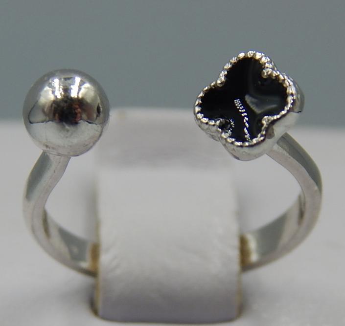 Серебряное кольцо с эмалью (32561810) 0
