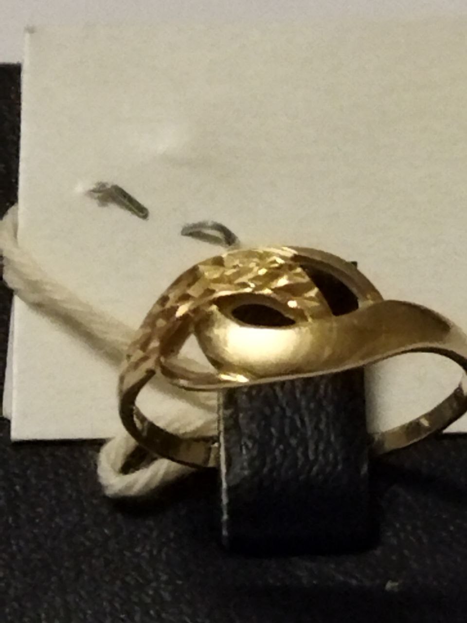Кольцо из красного и белого золота с цирконием (32374714)  1