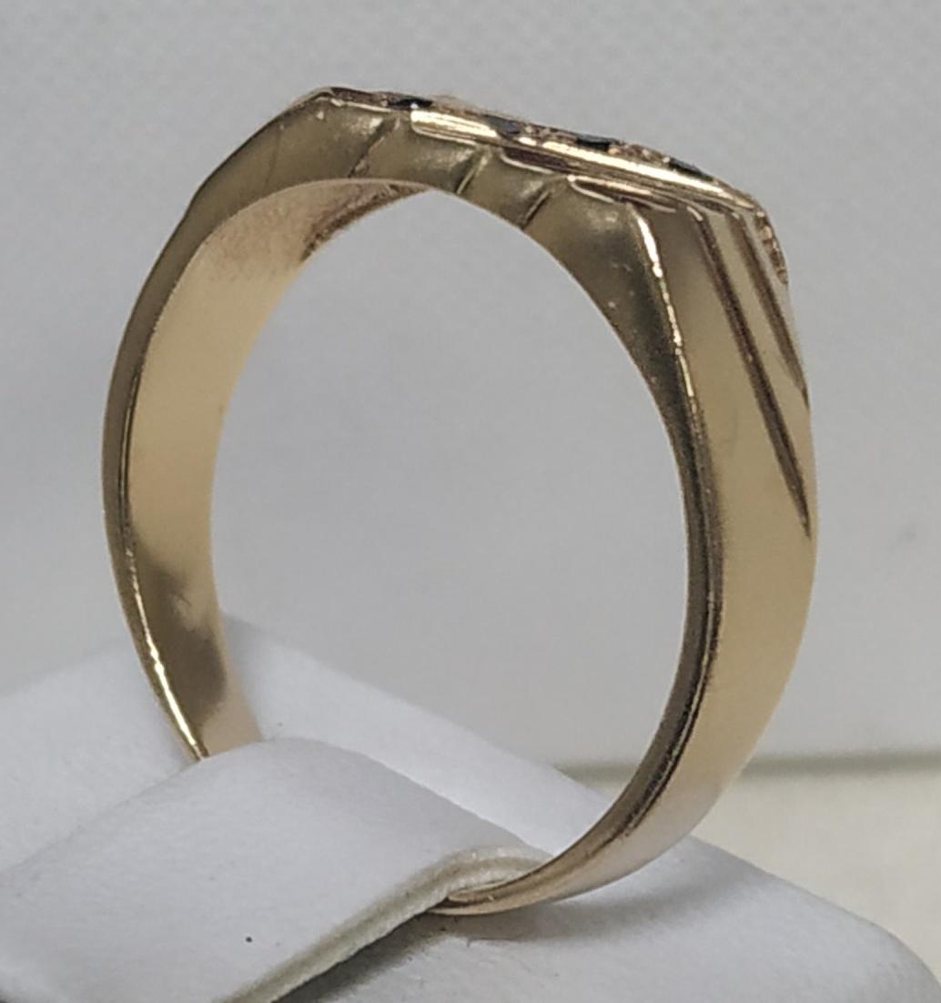 Перстень із червоного золота з цирконієм (30374352)  3