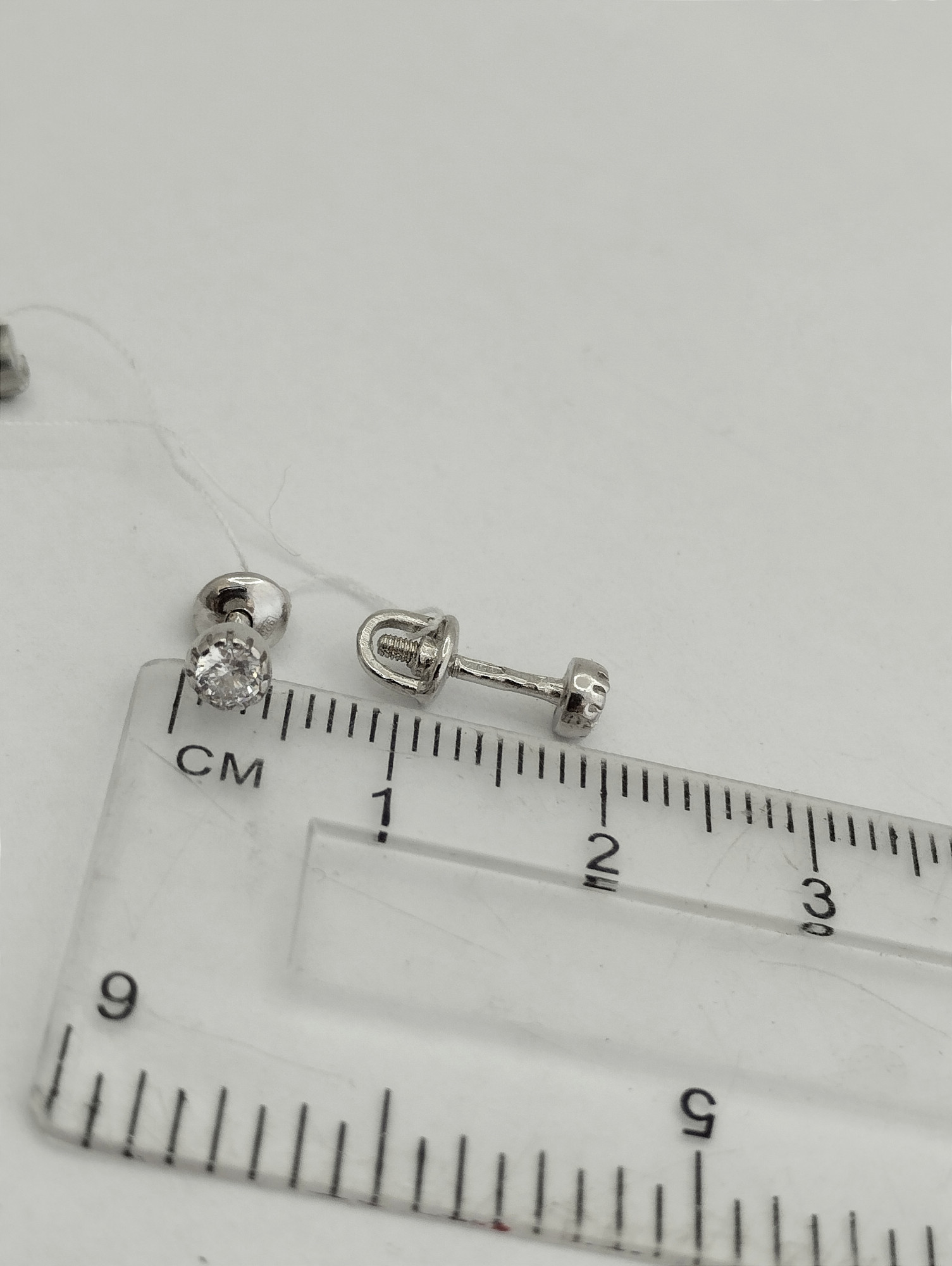 Срібні сережки з цирконієм (33770442) 1