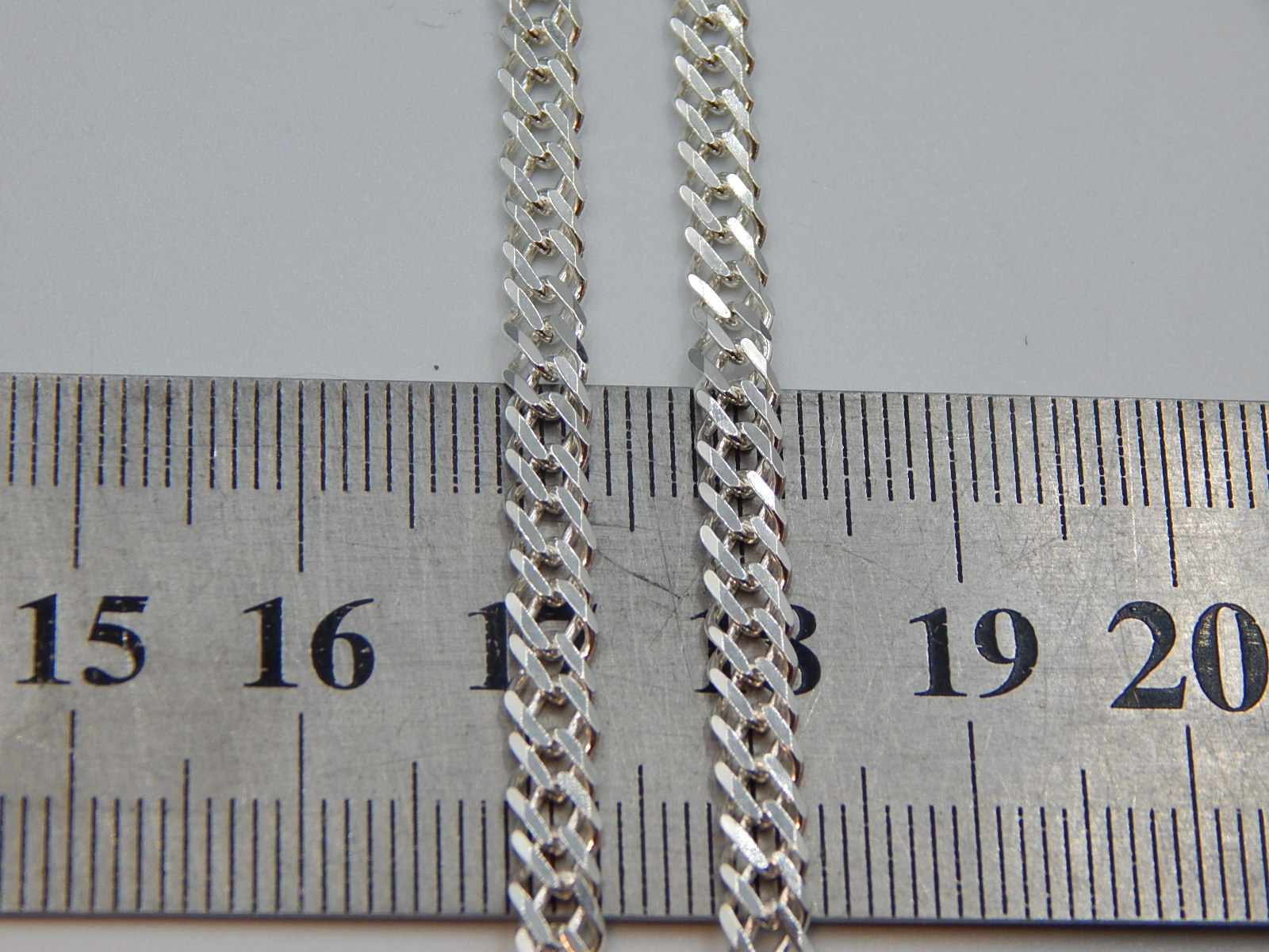 Серебряная цепь с плетением Двойной ромб (31112923) 1