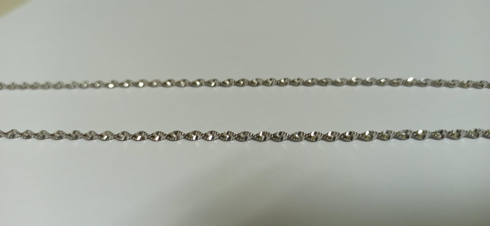Срібний ланцюг з плетінням Фантазійне (29097949) 1
