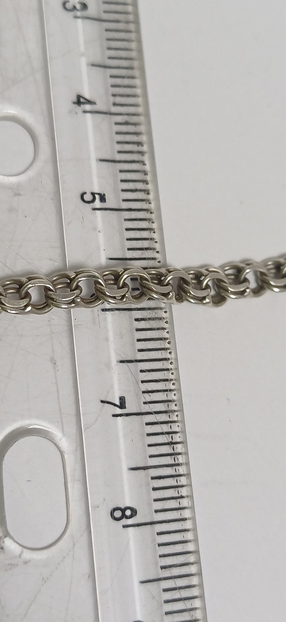 Серебряная цепь с плетением Бисмарк (33806265) 2