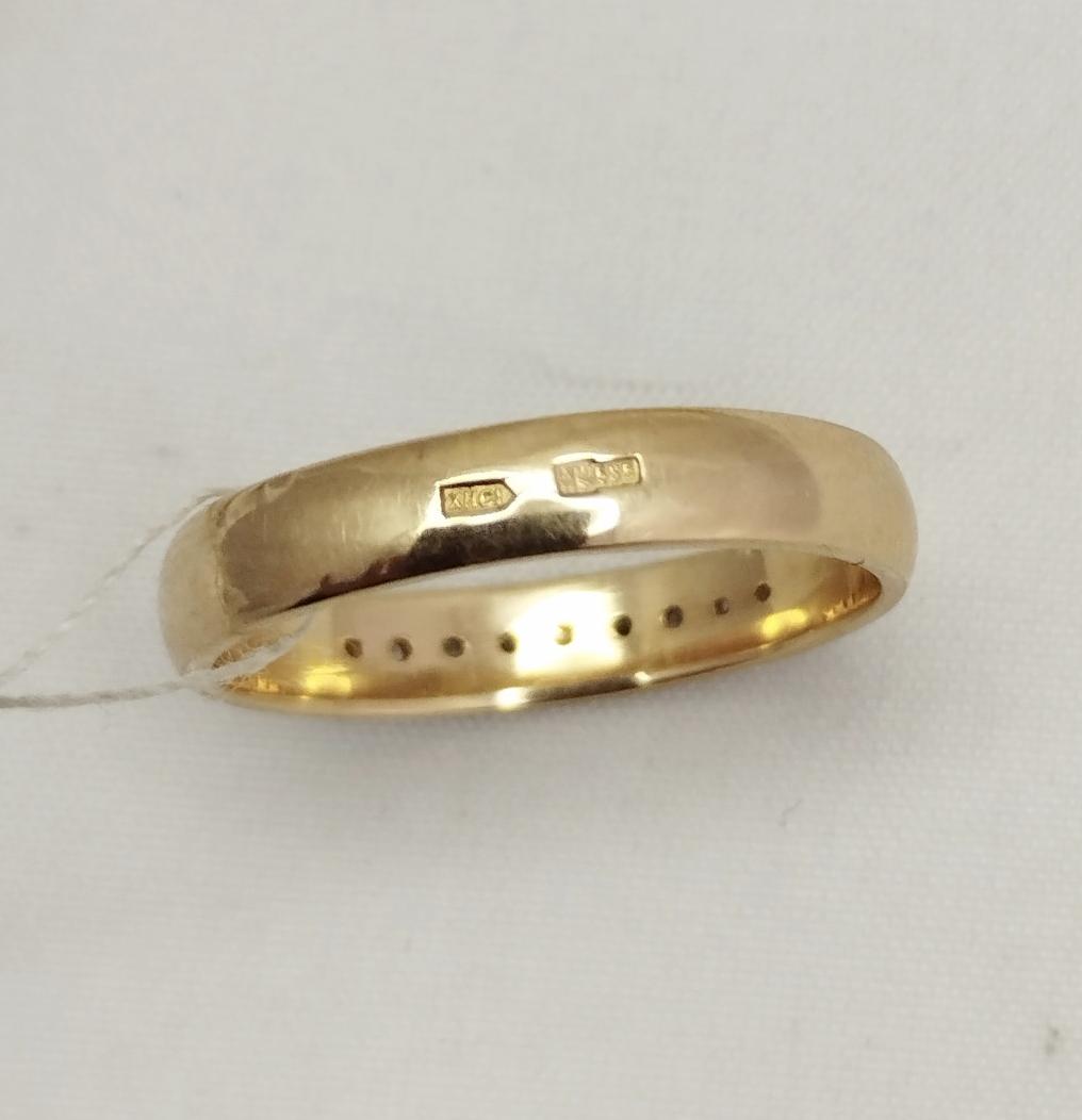 Обручальное кольцо из красного и белого золота с цирконием (32877886) 3