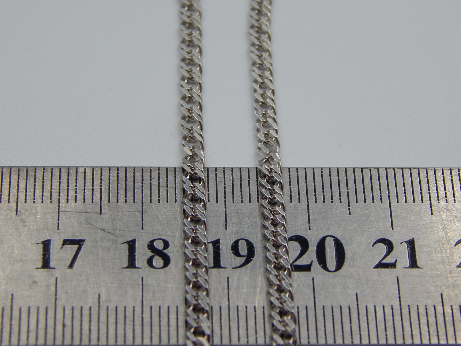 Серебряная цепь с плетением Двойной ромб (30672185) 2