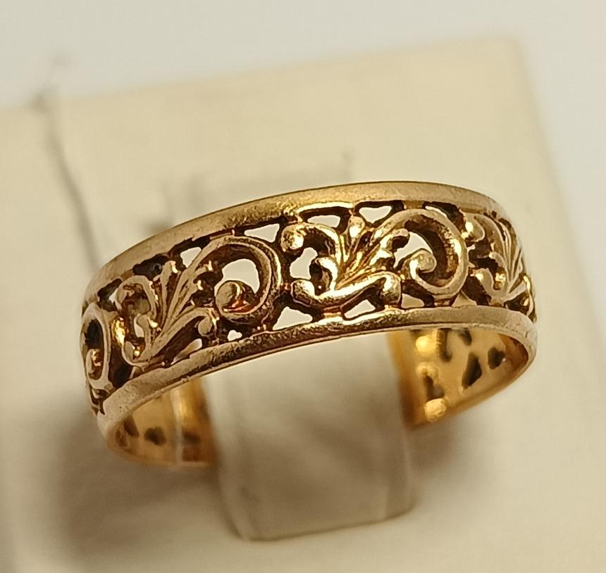 Обручальное кольцо из красного золота (33759353)  0