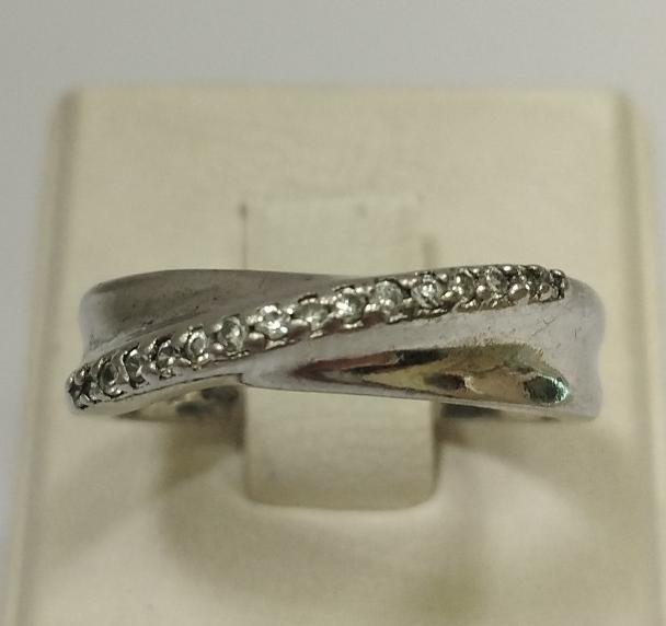Серебряное кольцо с цирконием (33601574) 0