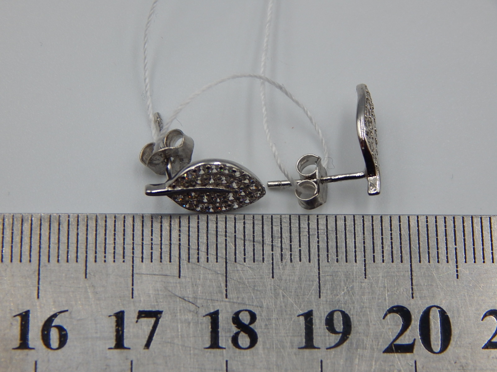Срібні сережки з цирконієм (33002346) 1