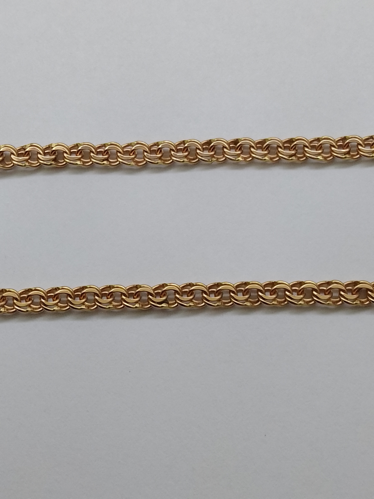 Цепь из красного золота с плетением Бисмарк (32627569) 1