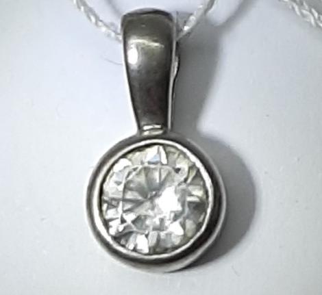 Срібний кулон із цирконієм (15045948) 0